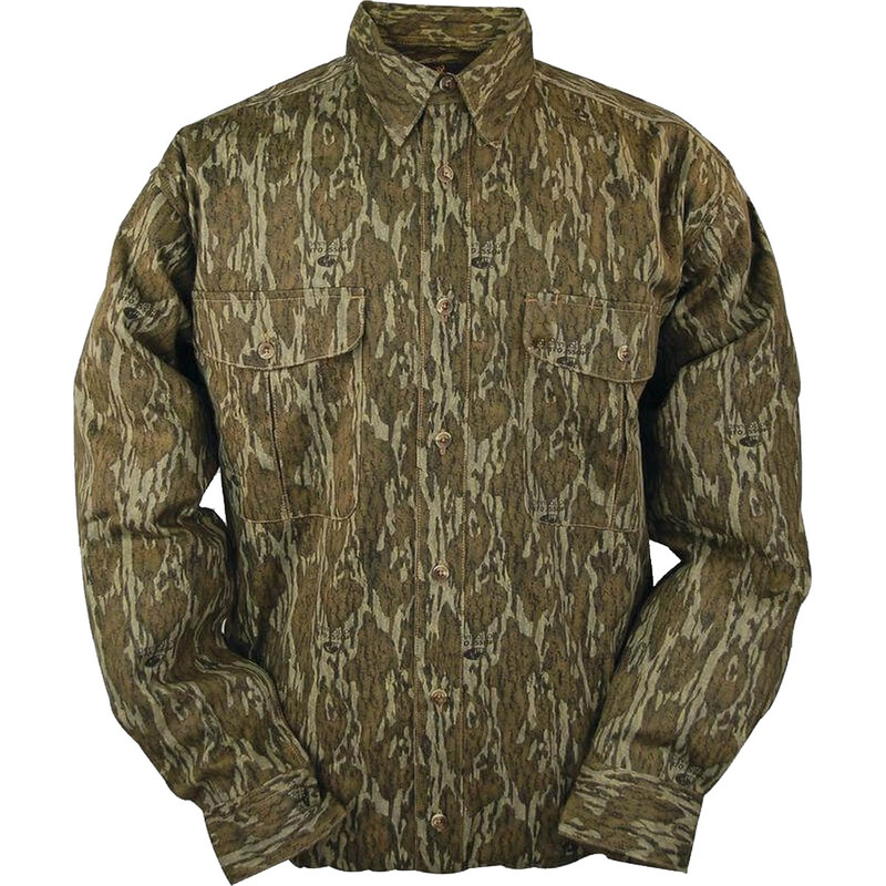 MPW Stalker 7 Button Down Shirt in Mossy Oak Bottomland Color